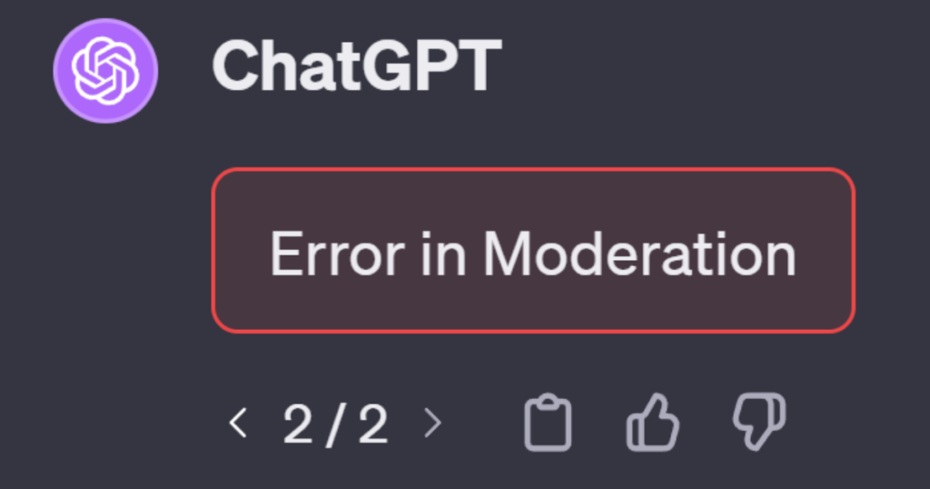 Fix Error In Moderation ChatGPT