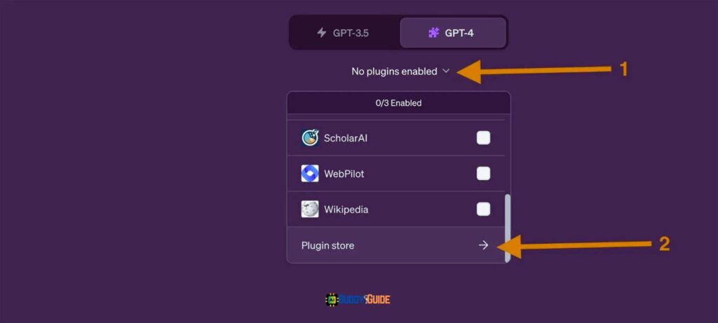 Switch to the GPT-4 icon